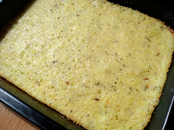 Закуска из овощей и грибов на поленте Закуска из овощей и грибов на поленте