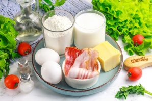 Блинчики с сыром и беконом Блинчики с сыром и беконом