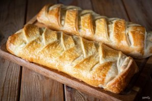 Плетенка с творожной начинкой