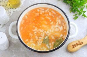 Суп из индейки с зеленым горошком Суп из индейки с зеленым горошком