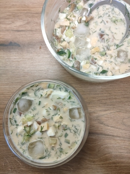 Пущинский холодник (грибная окрошка) Пущинский холодник (грибная окрошка)