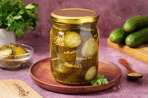 Огурцы с горчицей