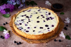 Черничный пирог с творогом Черничный пирог с творогом