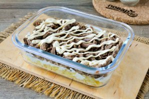 Салат "Президент" с мясом Салат "Президент" с мясом