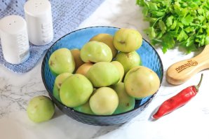 Малосольные зеленые помидоры Малосольные зеленые помидоры