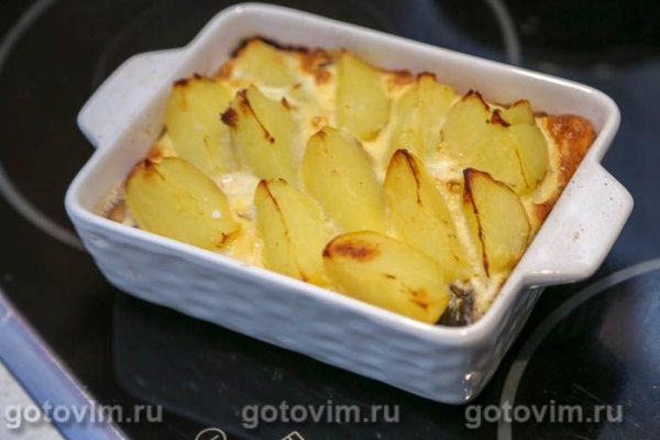 Запеканка из беломорской сельди с картофелем Запеканка из беломорской сельди с картофелем