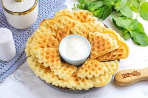 Хрустящие вафли на маргарине Хрустящие вафли на маргарине