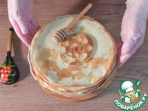 Блинные треугольники с двумя начинками