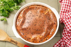 Быстрый пирог с капустой Быстрый пирог с капустой