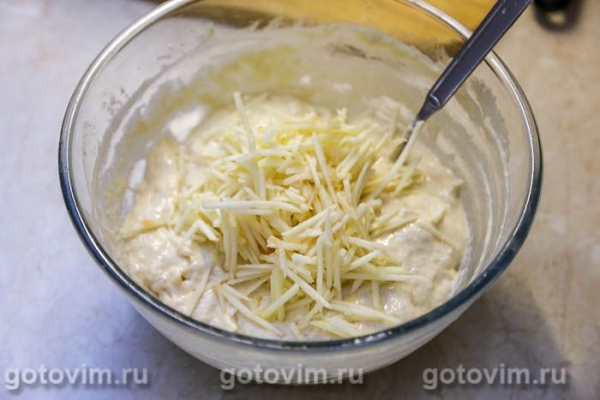 Ленивые пирожки с тертыми яблоками Ленивые пирожки с тертыми яблоками