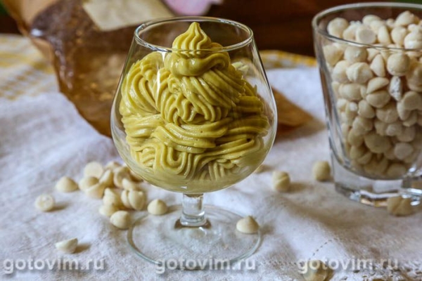 Крем из манго с белым шоколадом и сливками Крем из манго с белым шоколадом и сливками