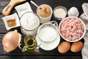 Блины с мясом и рисом