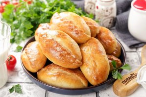 Печеные пирожки на кефире