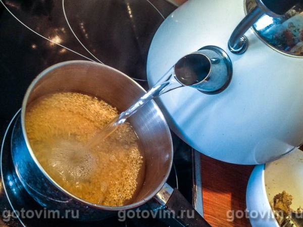 Тёплый салат из булгура со спаржей