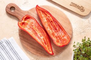 Жареный перец с сыром Жареный перец с сыром