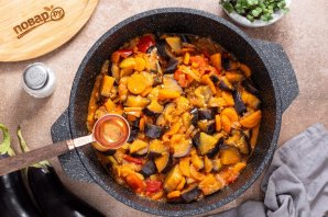 Соте из баклажанов на зиму