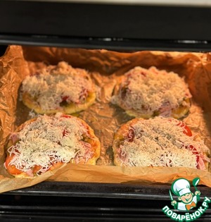 Мини пиццы на творожной основе Мини пиццы на творожной основе