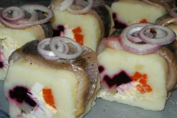 Овощные роллы «Русские» с сельдью