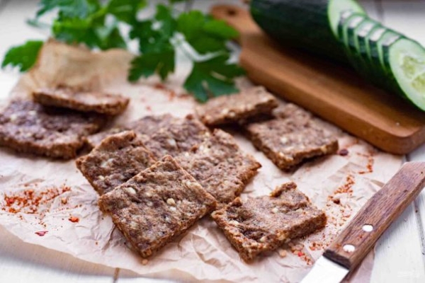 Диетические творожные хлебцы с отрубями Диетические творожные хлебцы с отрубями