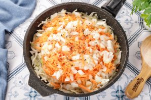 Заливной пирог с капустой на кефире Заливной пирог с капустой на кефире