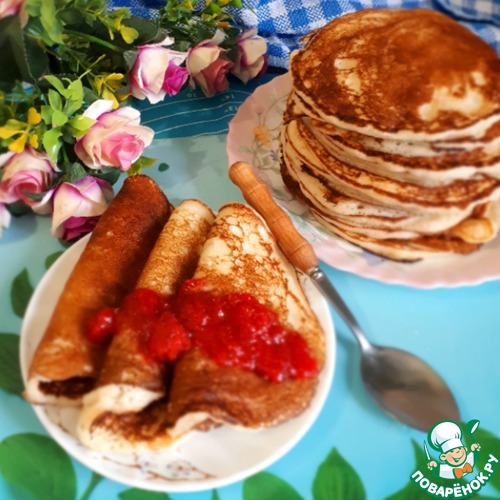 Блины на кефире"Масленичные" Блины на кефире"Масленичные"