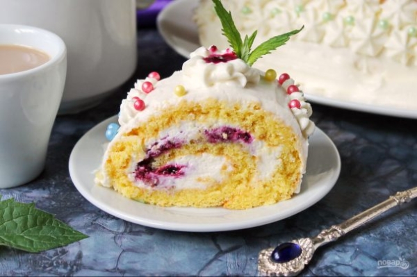 Рулет с крем-чизом Рулет с крем-чизом