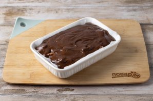 Кекс с яблоками и какао