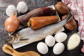 Селедка под шубой с яйцом Селедка под шубой с яйцом