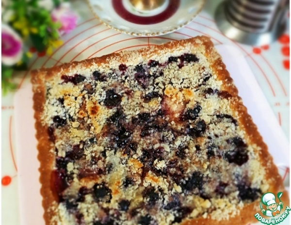 Постный пирог с ягодой Постный пирог с ягодой
