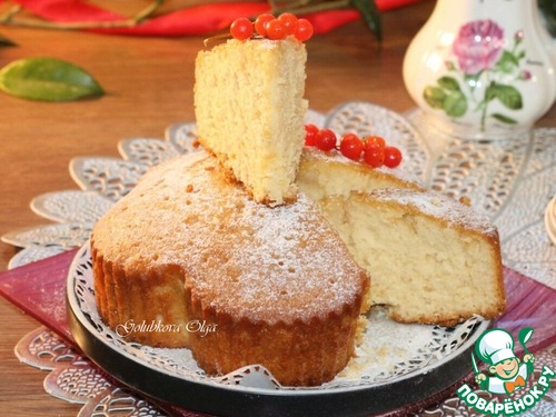 Ванильный кекс с малиновой пропиткой