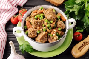 Говядина с зелёным горошком Говядина с зелёным горошком