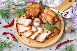 Свиная грудинка в пиве на сковороде Свиная грудинка в пиве на сковороде