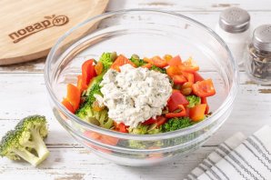 Брокколи с творожным сыром Брокколи с творожным сыром