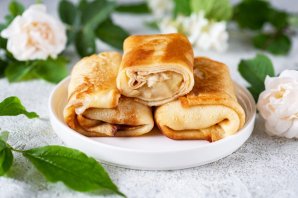 Блинчики с яблоками Блинчики с яблоками