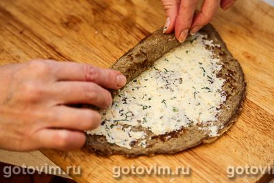 Печеночные рулетики с сыром Печеночные рулетики с сыром