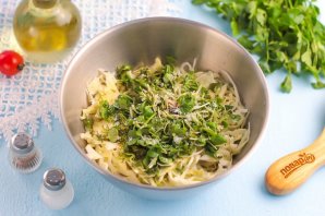 Постный салат из капусты Постный салат из капусты