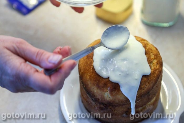 Глазурь из сухого молока и сахарной пудры для кулича