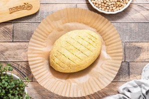 Нутовый хлеб без муки и дрожжей