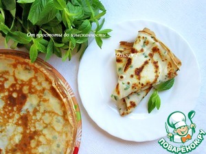 Блинчики с мятой