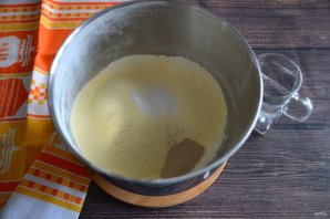 Кукурузный хлеб на дрожжах