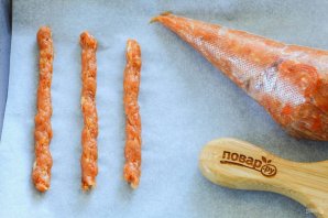 Закусочные колбаски "Джерки" из свиного фарша Закусочные колбаски "Джерки" из свиного фарша