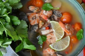"Том ям" рецепт с морепродуктами "Том ям" рецепт с морепродуктами