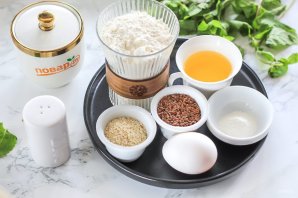 Печенье с семенами льна и кунжутом Печенье с семенами льна и кунжутом