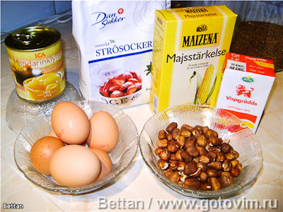 Рулет «Будапешт» из орехового безе Рулет «Будапешт» из орехового безе