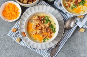 Суп с сыром Чеддер