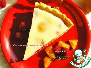 Пирог с абрикосами и малиной Пирог с абрикосами и малиной