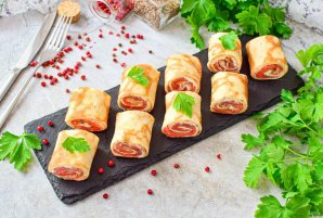 Блины с лососем Блины с лососем