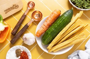 Соевая спаржа с овощами Соевая спаржа с овощами