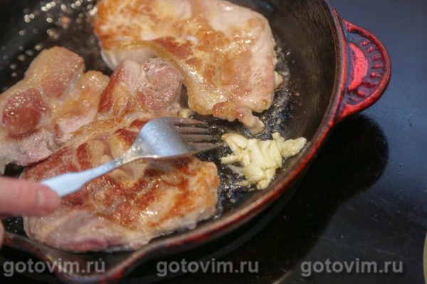 Эскалоп с лимонным соком и чесноком Эскалоп с лимонным соком и чесноком