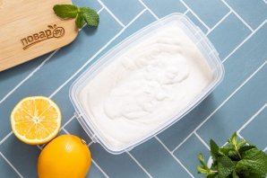 Лимонное мороженое с ванилью Лимонное мороженое с ванилью